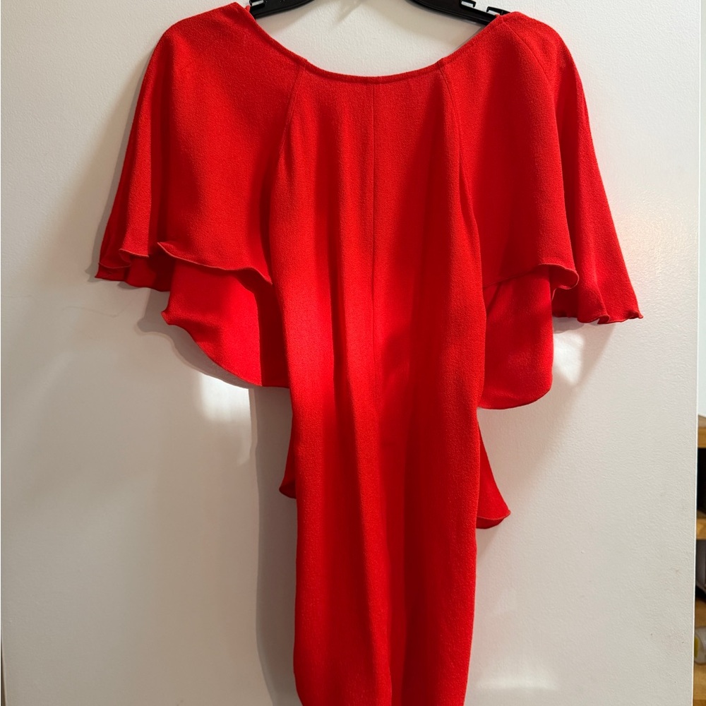 Victoria Beckham ruffled crepe top
